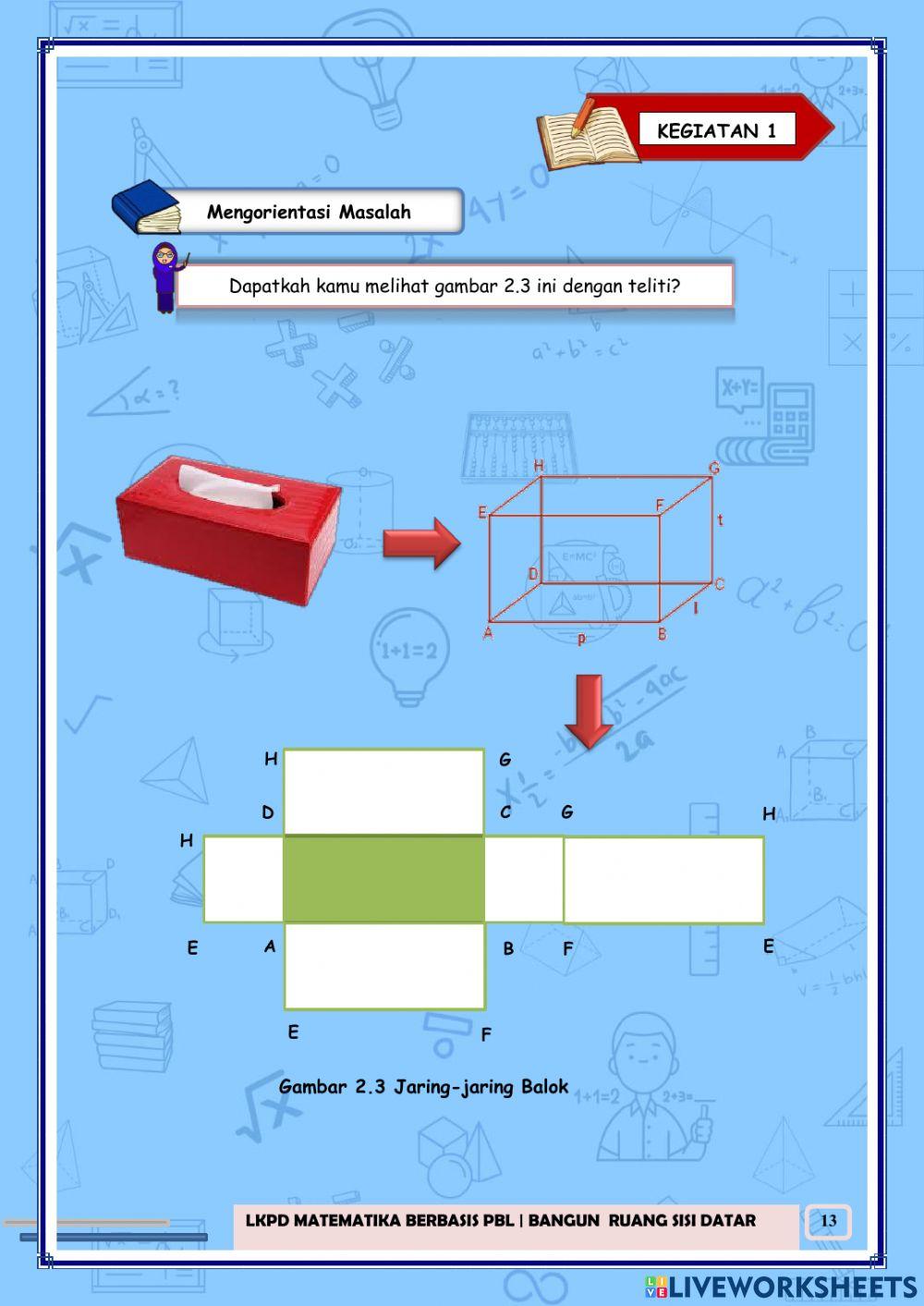 E-LKPD 2 Bangun Ruang Sisi Datar