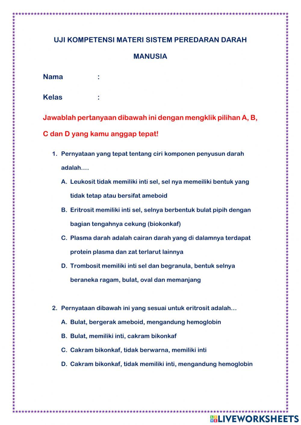 Sistem Peredaran Darah Manusia