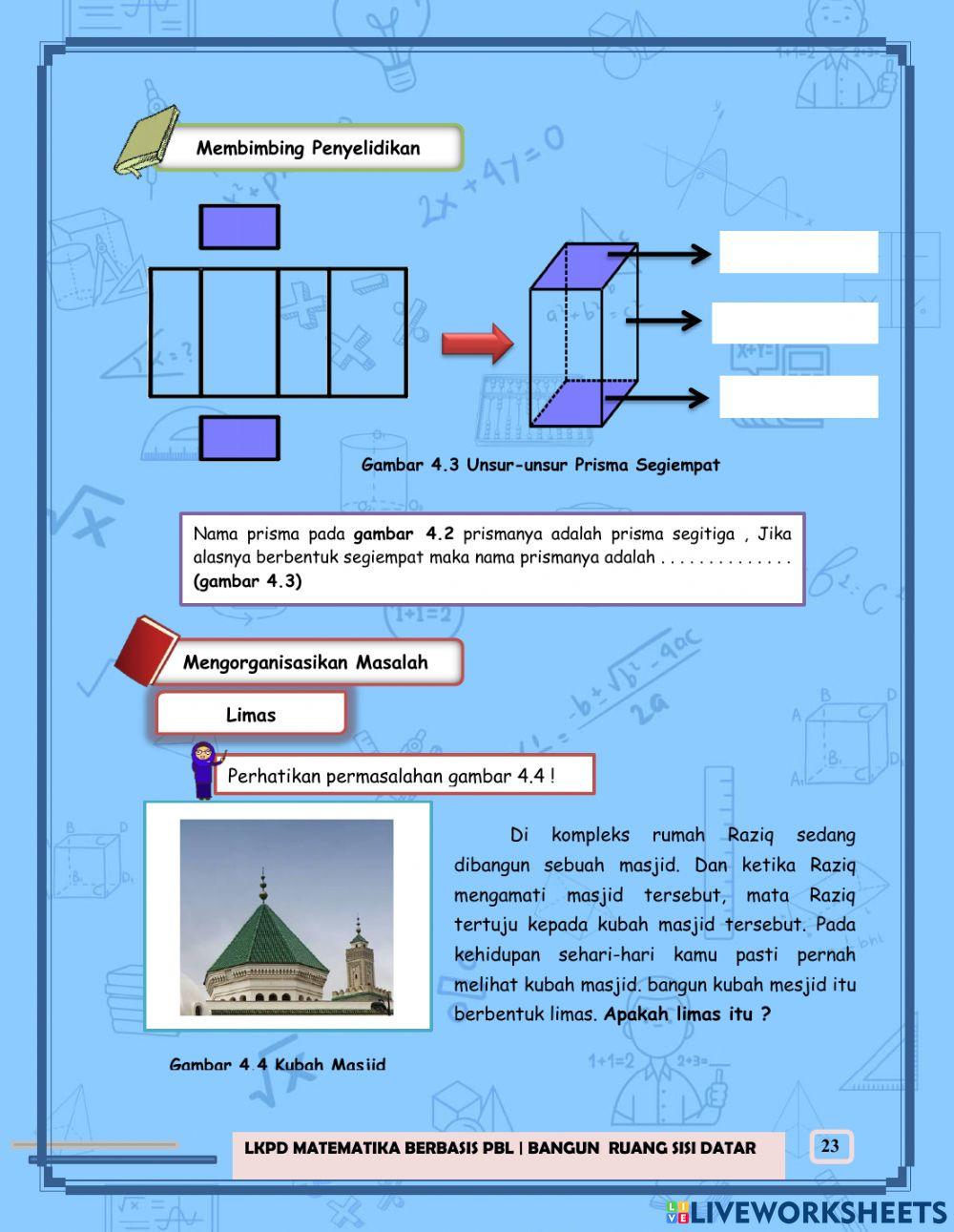 E-LKPD 4 Bangun Ruang Sisi Datar