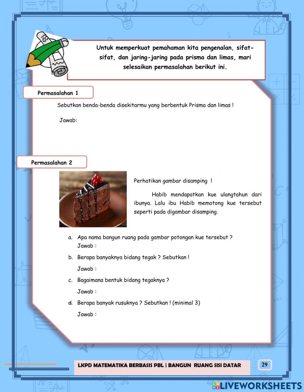 E-LKPD 4 Bangun Ruang Sisi Datar