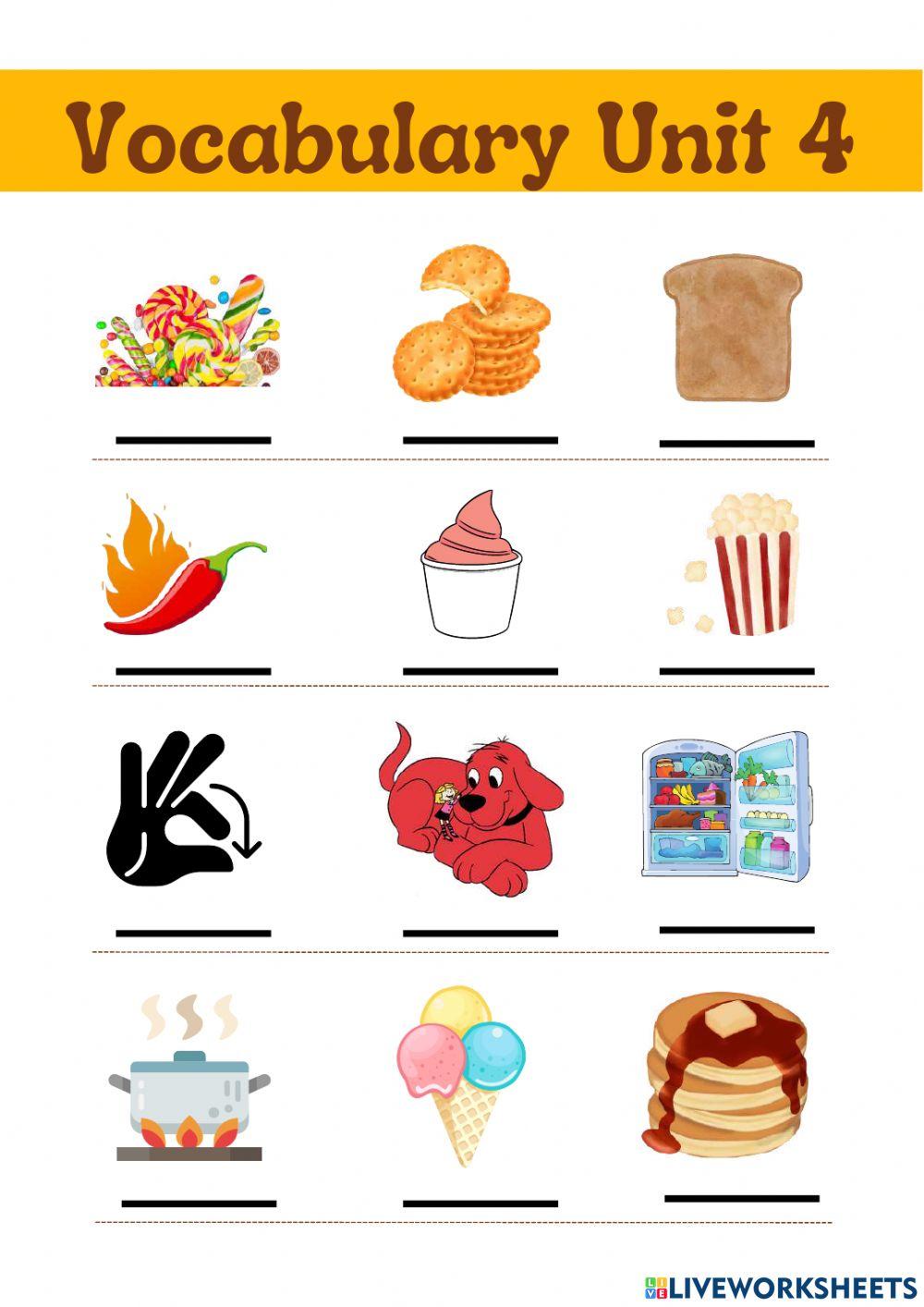 New high five! 3 Unit 4 vocabulary