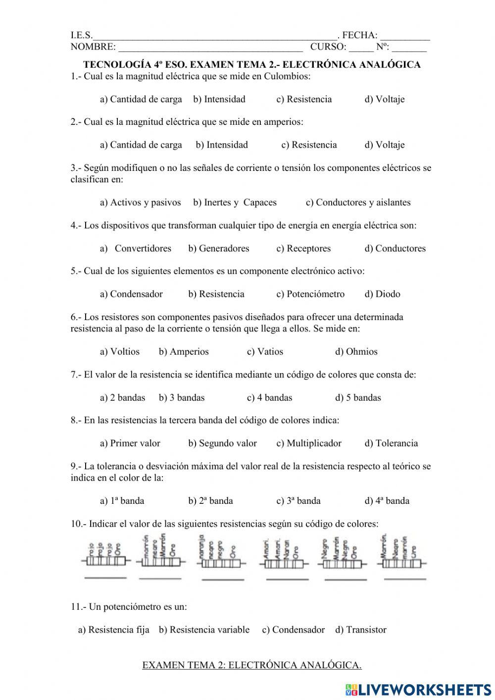 Tema4-Electrónica analógica