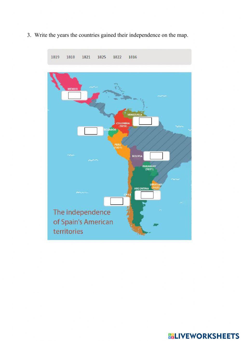 3.2 Spain in the 19th C. America's Independence