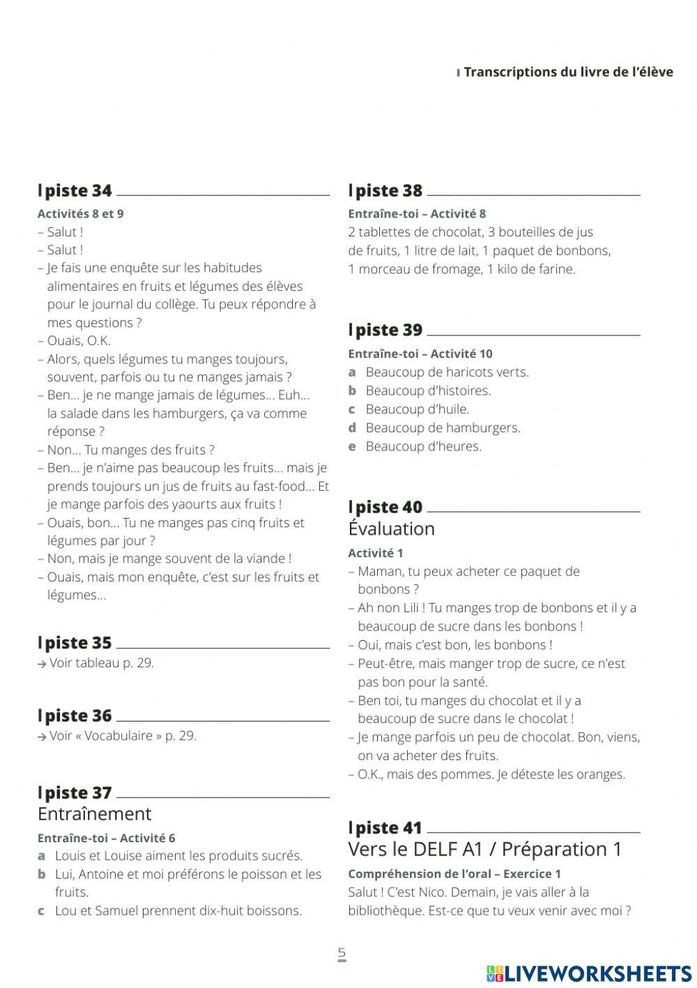 Adomania 2 transcriptions audio