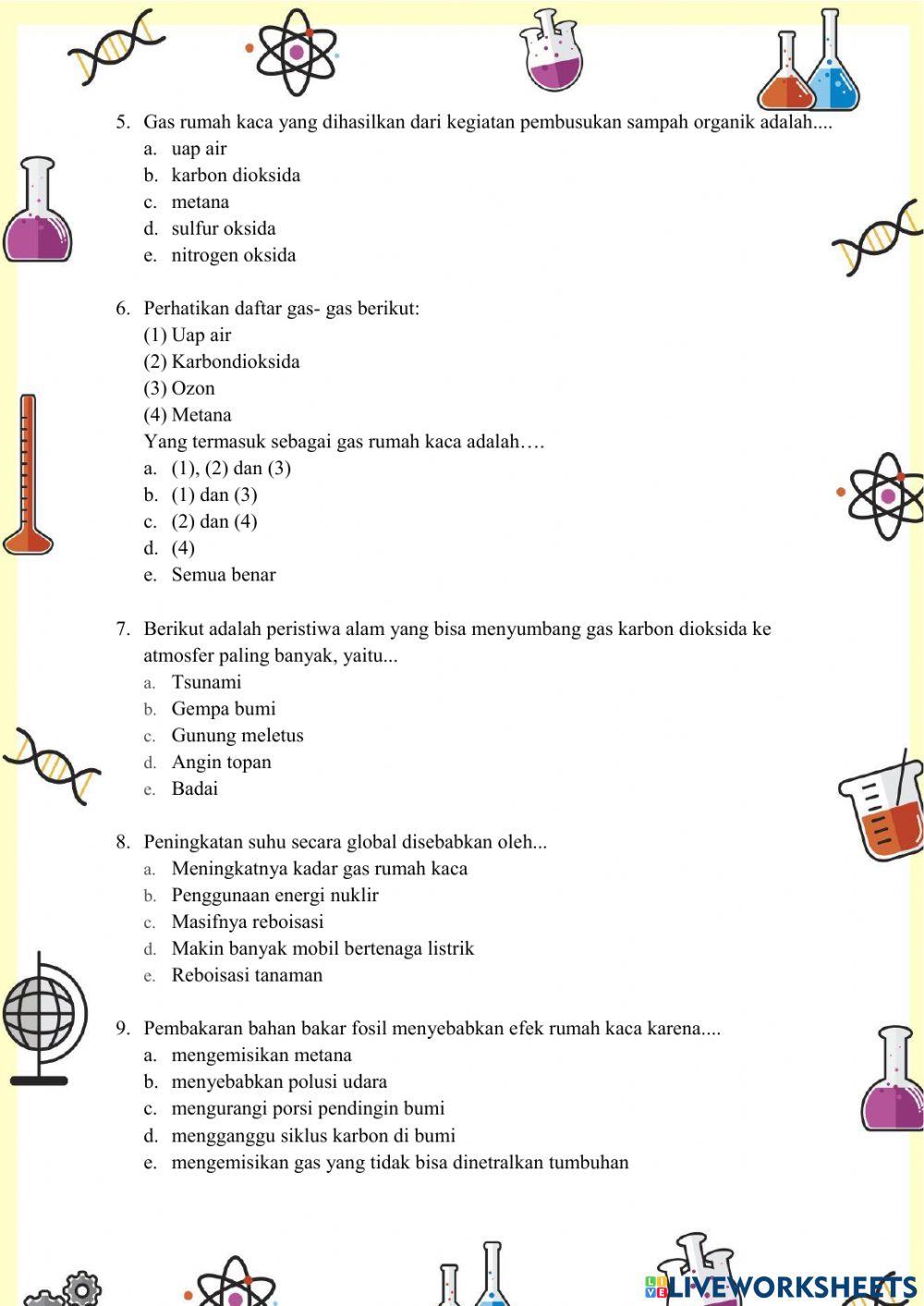 Kuis fisika ceria (kfc) PENYEBAB PEMANASAN GLOBAL