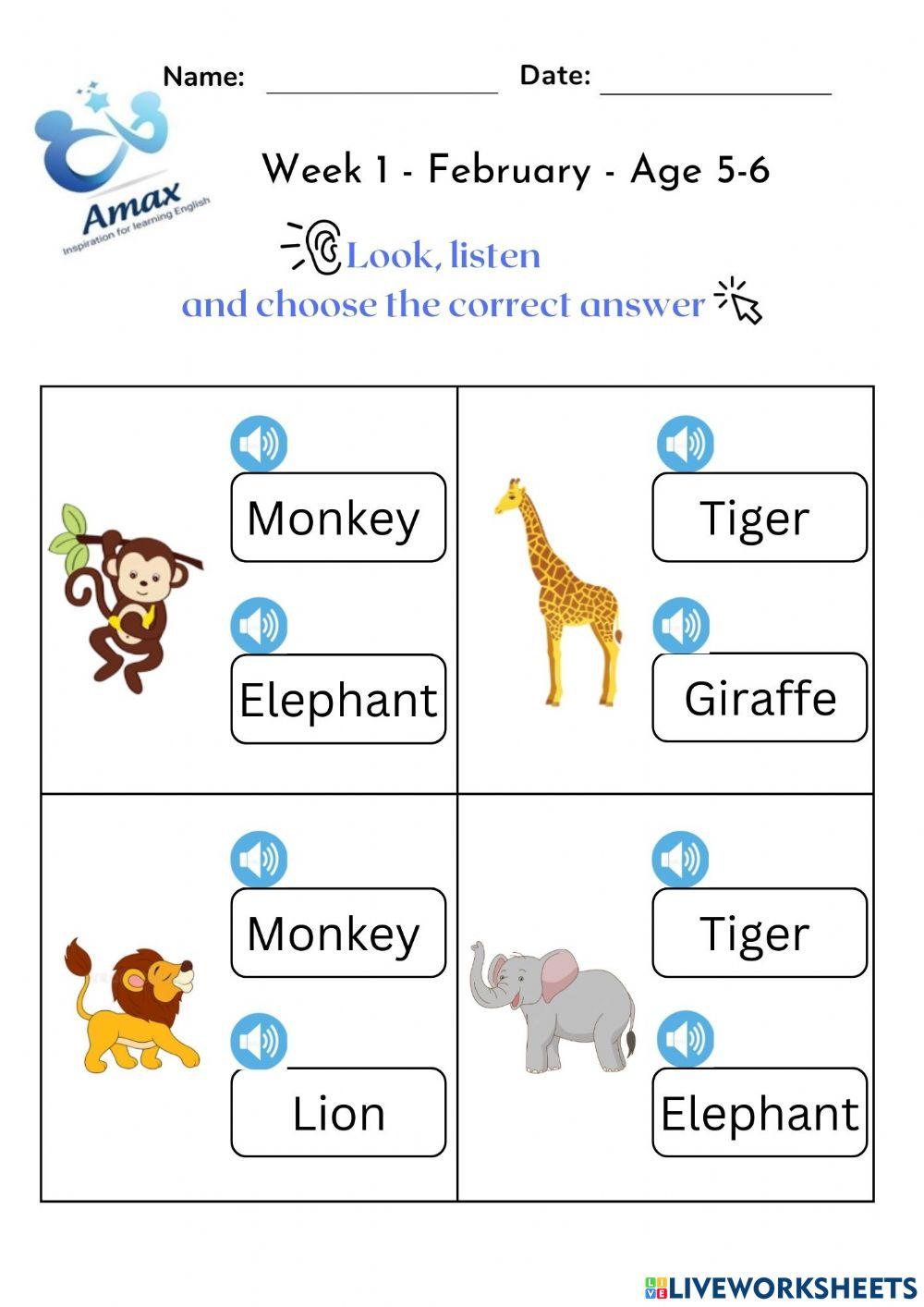 Week 1 - February - Age 5-6