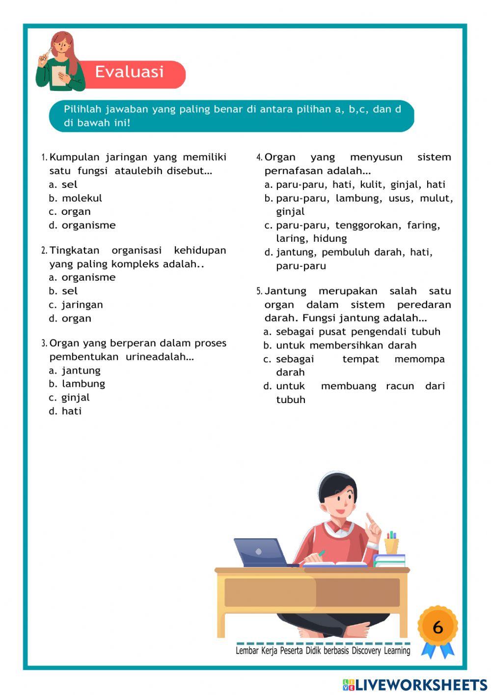 Lkpd sistem organisasi kehidupan