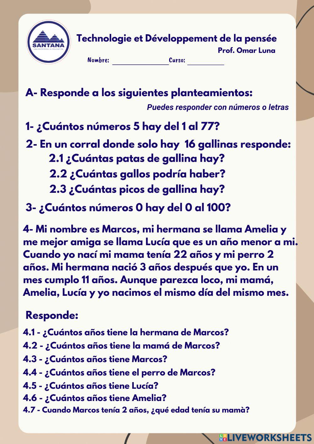 Desarrollo de problemas