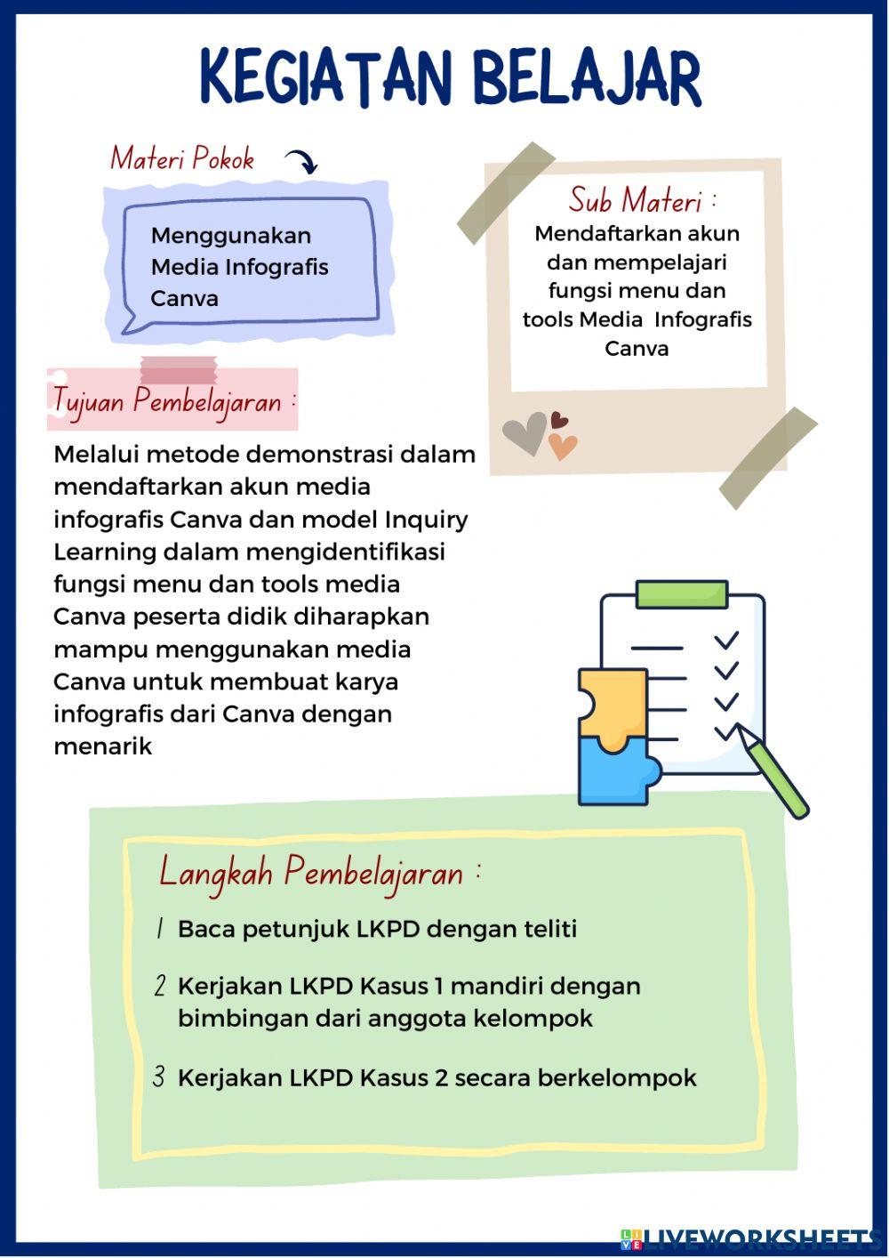 LKPD Menu dan Tools Media Canva