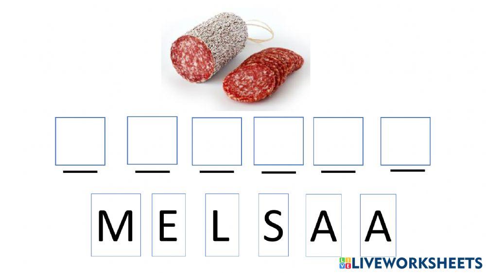 Ricostruisci le parole