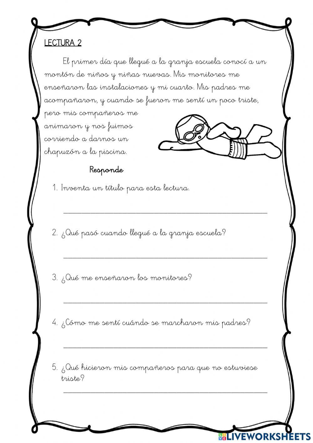 Lecturas comprensivas