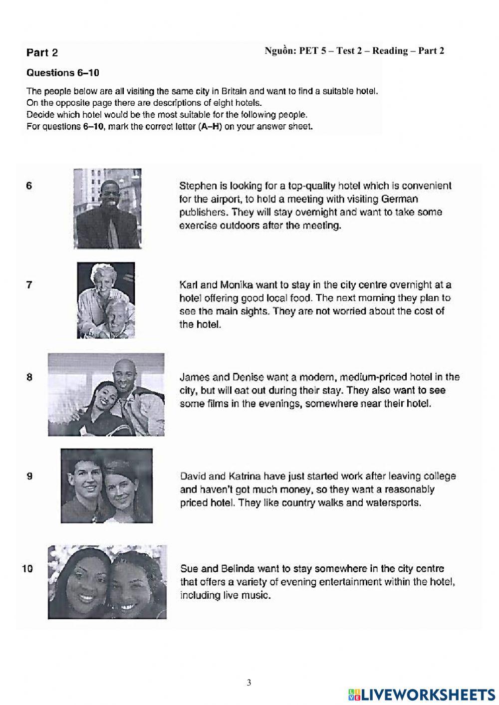 Foreign Teacher-S6-TET HOLIDAY-PET PRACTICE