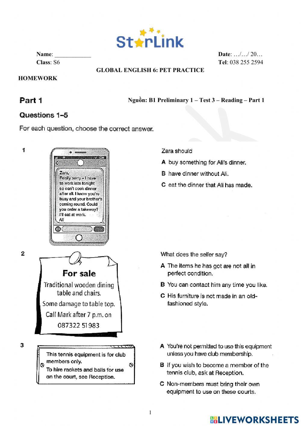 Viet Teacher-S6-TET HOLIDAY-PET PRACTICE