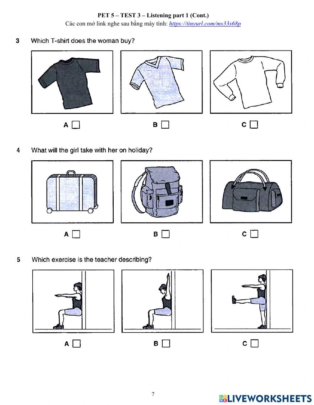 Viet teacher-S7-Tet Holiday-FCE + PET PRACTICE