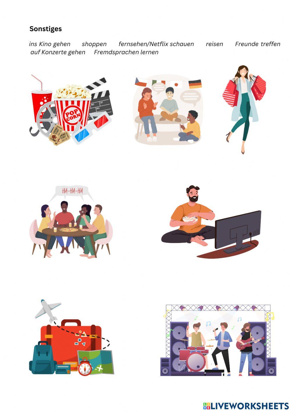 Hobbys und Freizeitaktivitäten