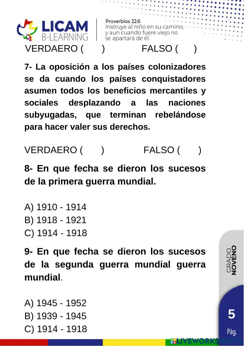 Procesos históricos y recientes de descolonización.