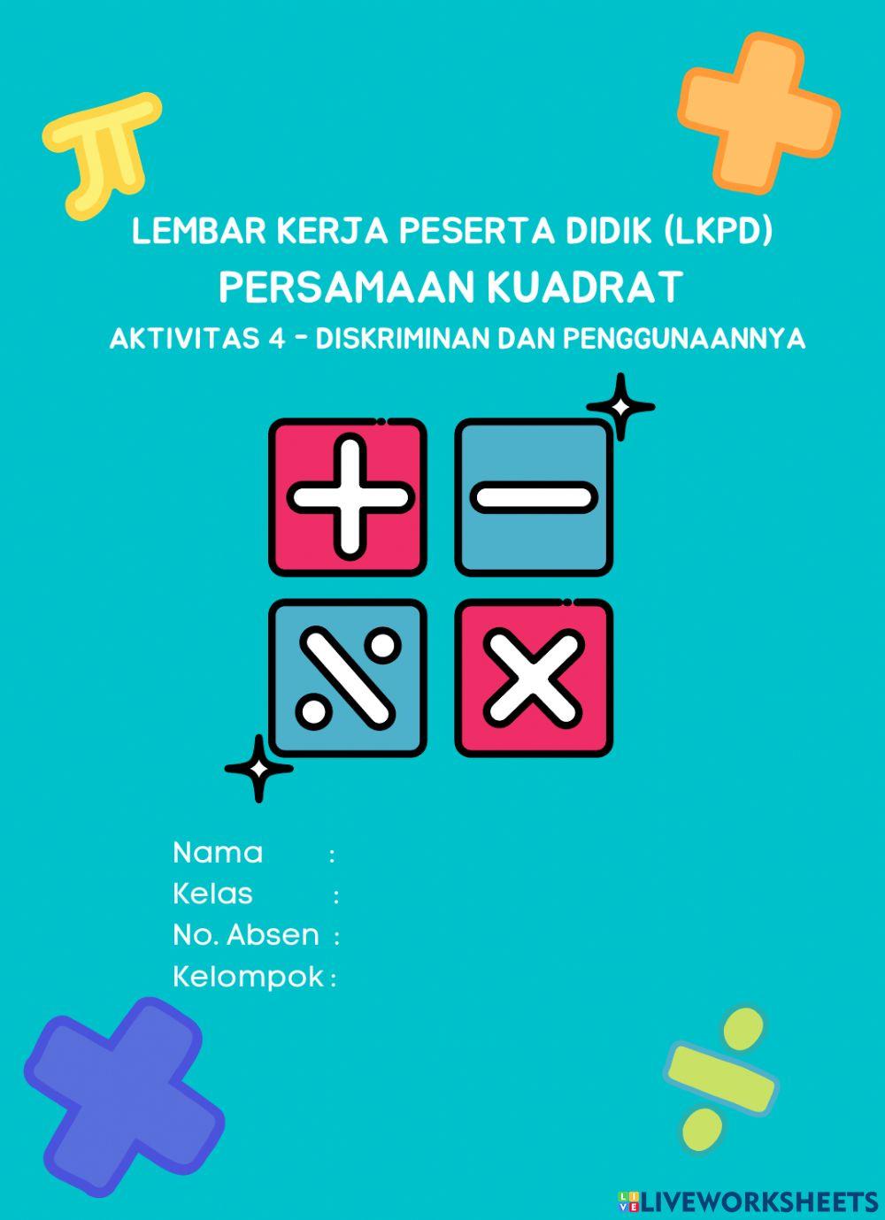Persamaan Kuadrat - Jenis Akar Berdasarkan Diskriminan (Barock) Persamaan Kuadrat - Jenis Akar Berdasarkan Diskriminan (Barock)