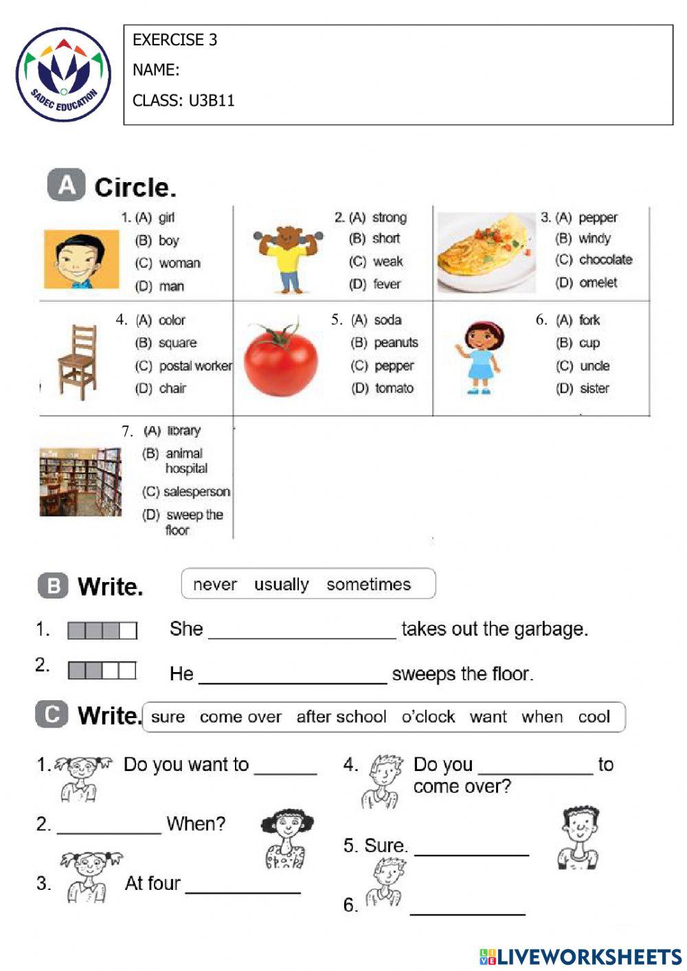Tet Exercise 3- U3B11