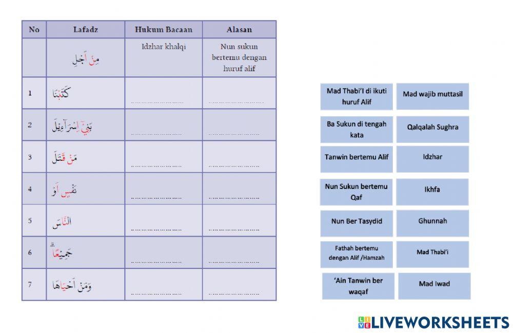 Pair Ayat kelas XI tentang toleransi