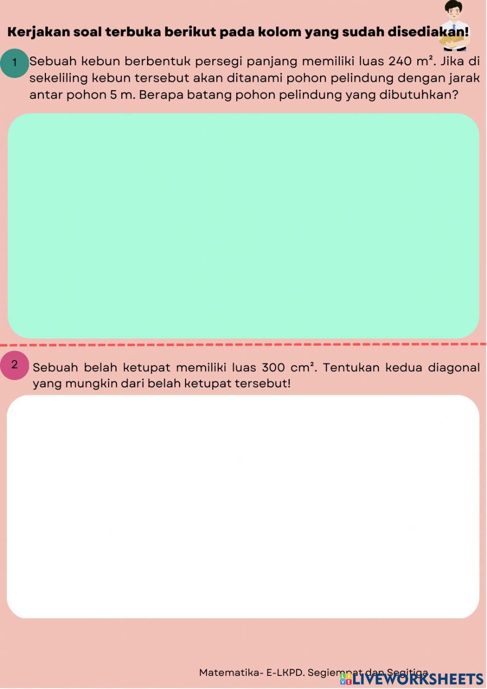 E-LKPD Segiempat dan Segitiga