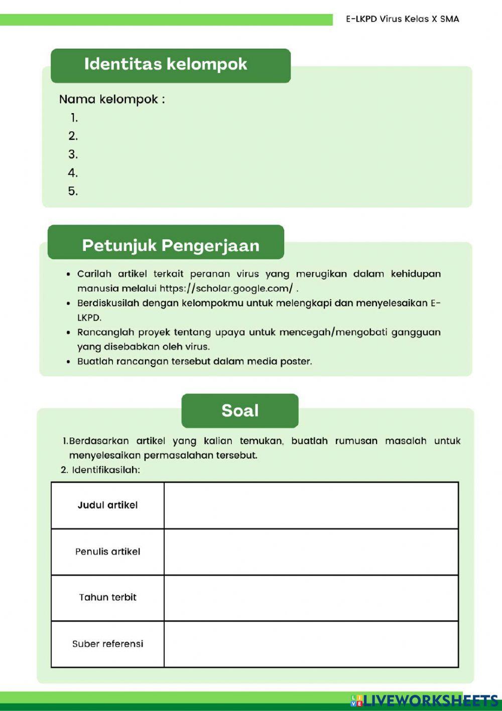 E-LKPD Virus