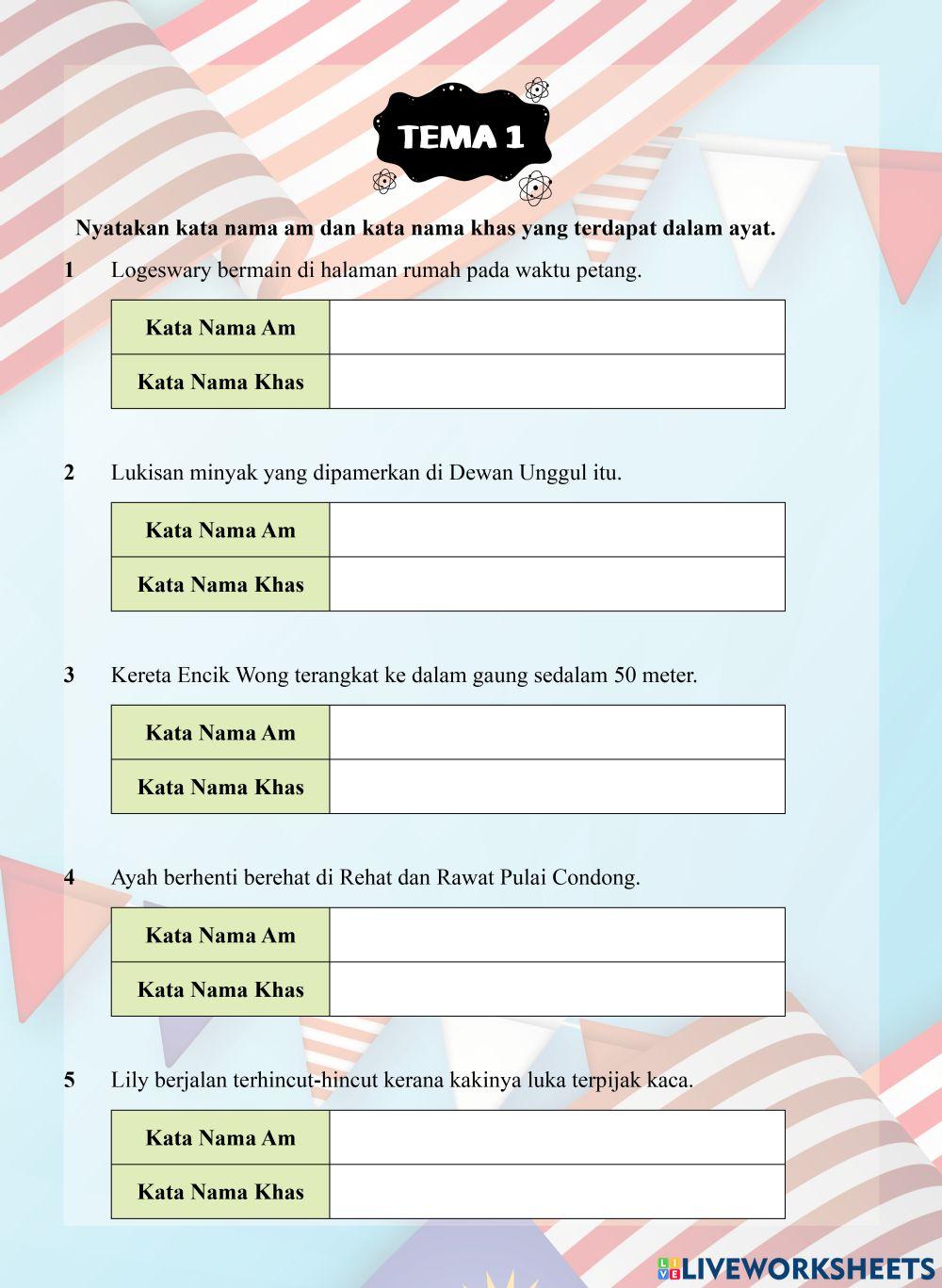 Tutor Sukses 2023-24 Bahasa Melayu Tahun 4 - Tema 1