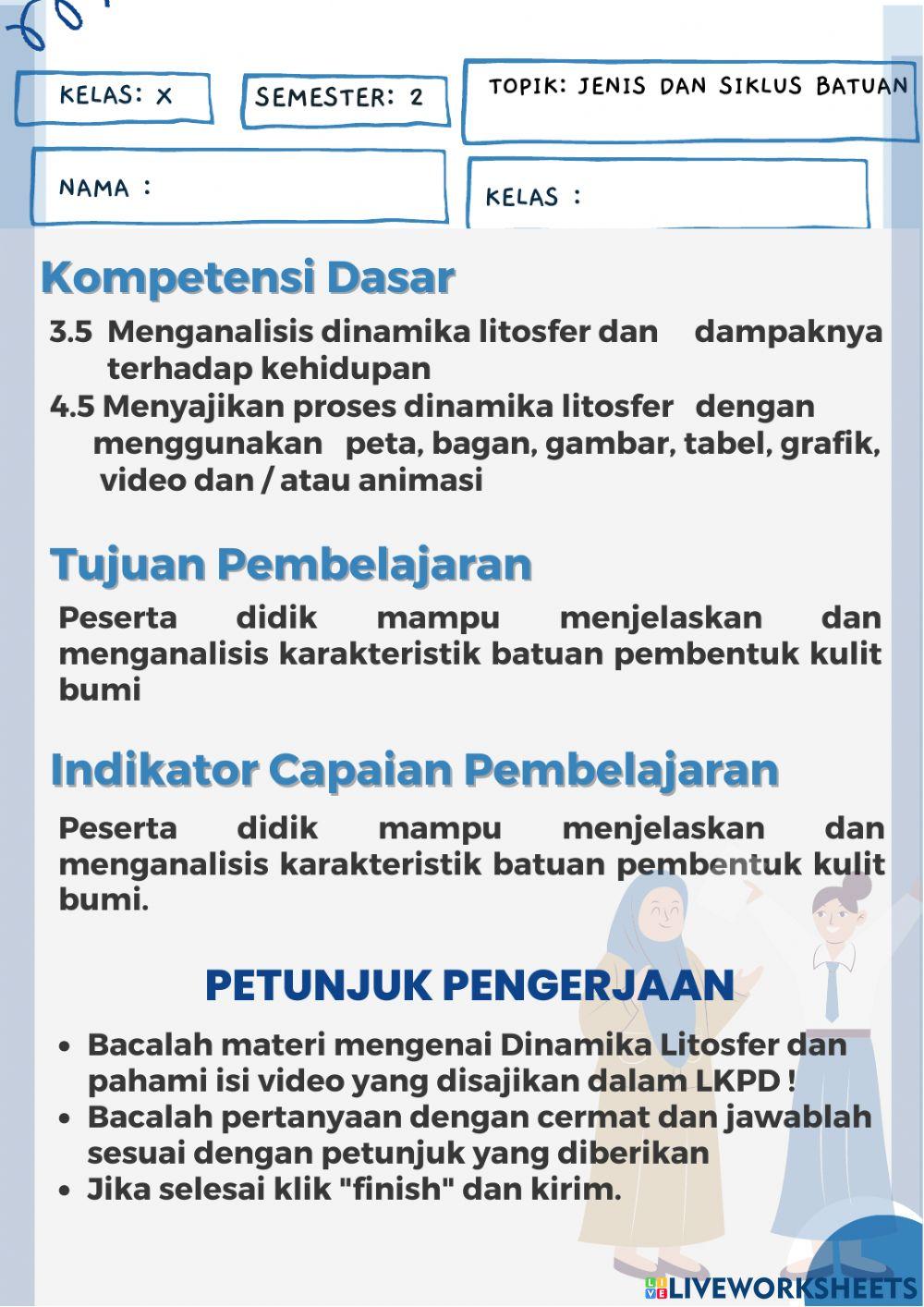 Lkpd 2 dinamika batuan