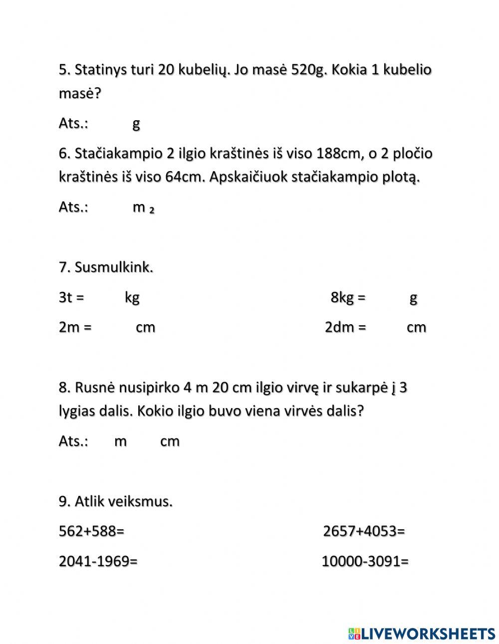 Matematika 1