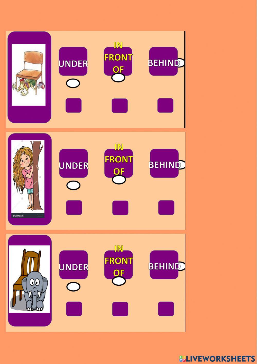 Prepositions of place