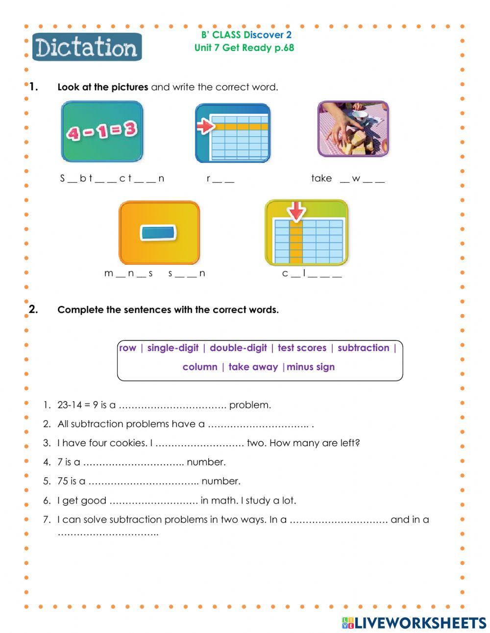 Oxford discover 2 UNIT 7 GET READY
