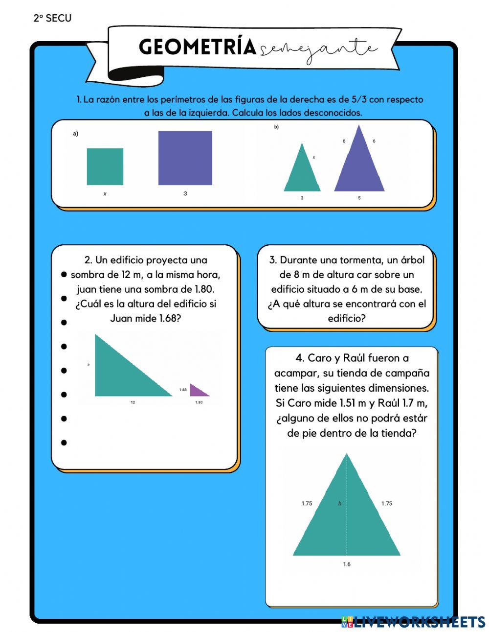 Triángulos semejantes