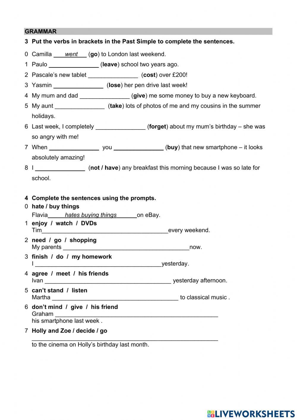 WW 2 Unit 4 test language