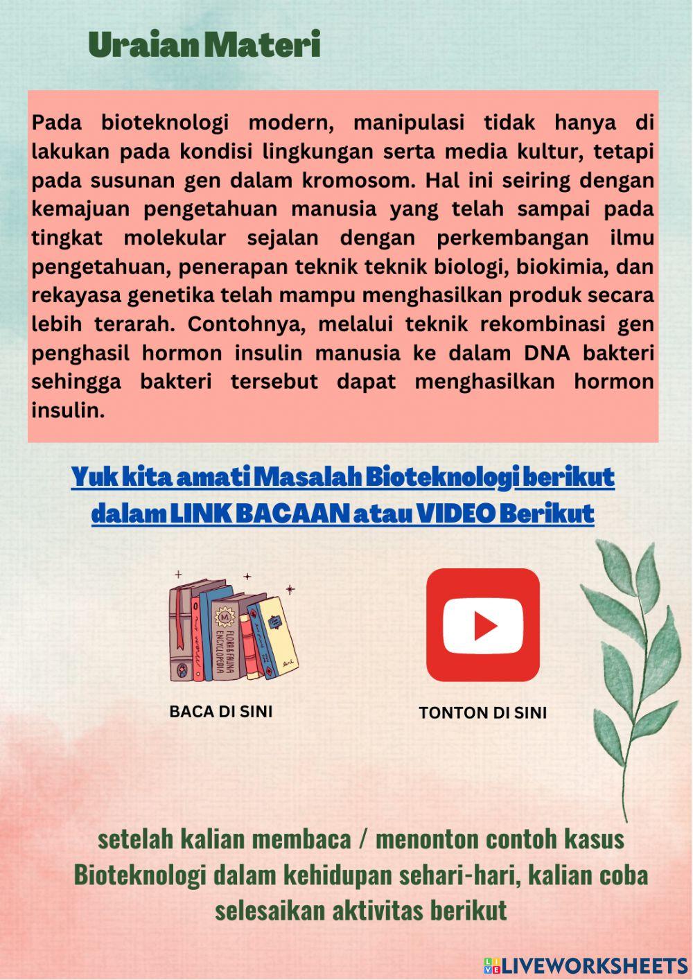 Lkpd proyek bioteknologi