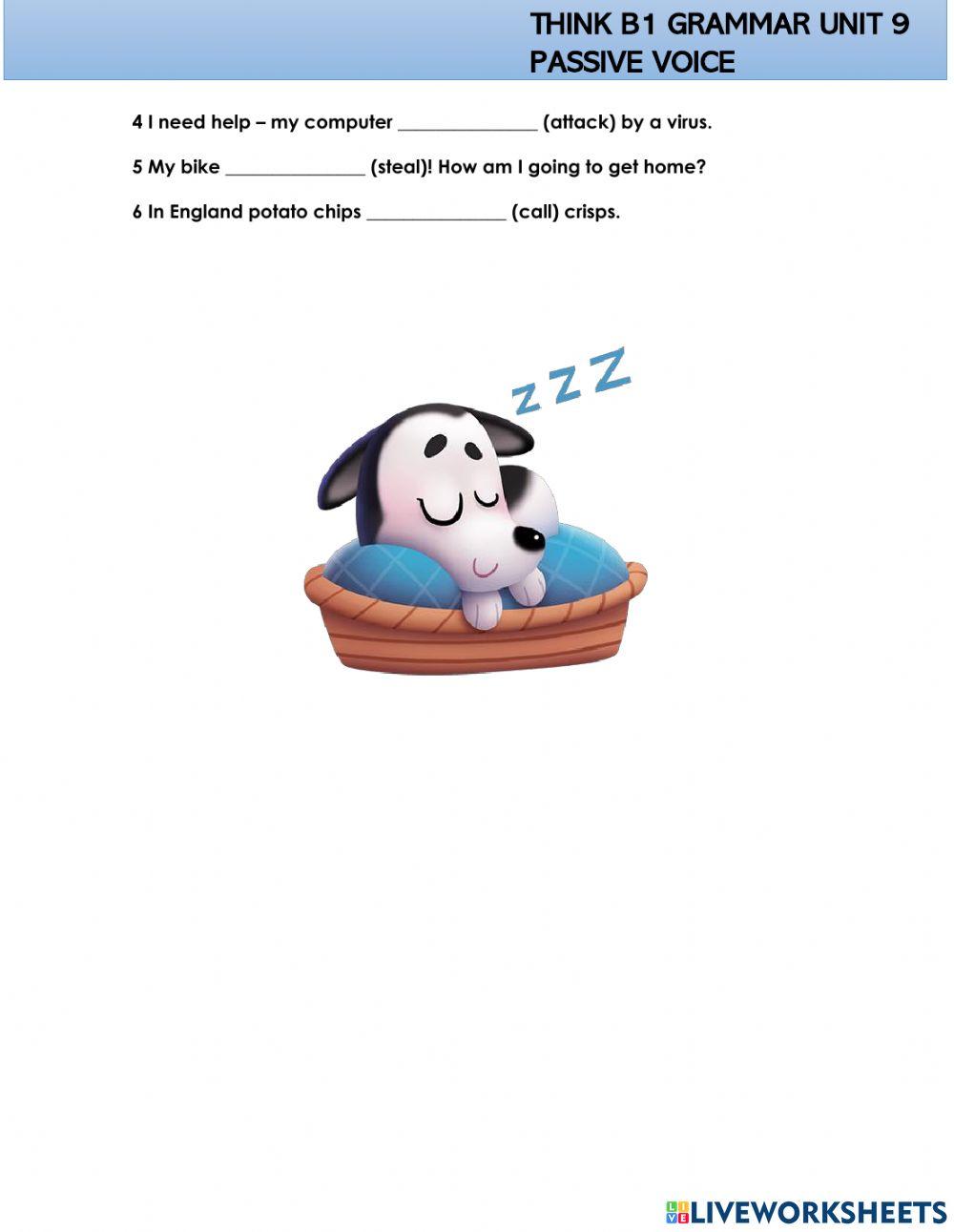 Passive Voice present, past continuous and perfect