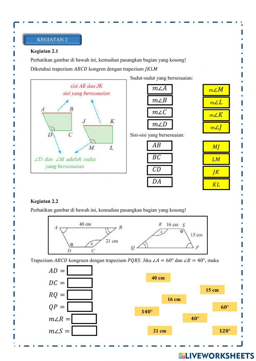 Kekongruenan bangun datar