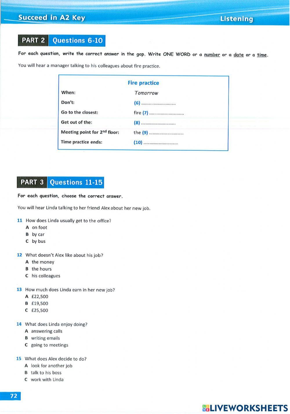 Ket listening test 5