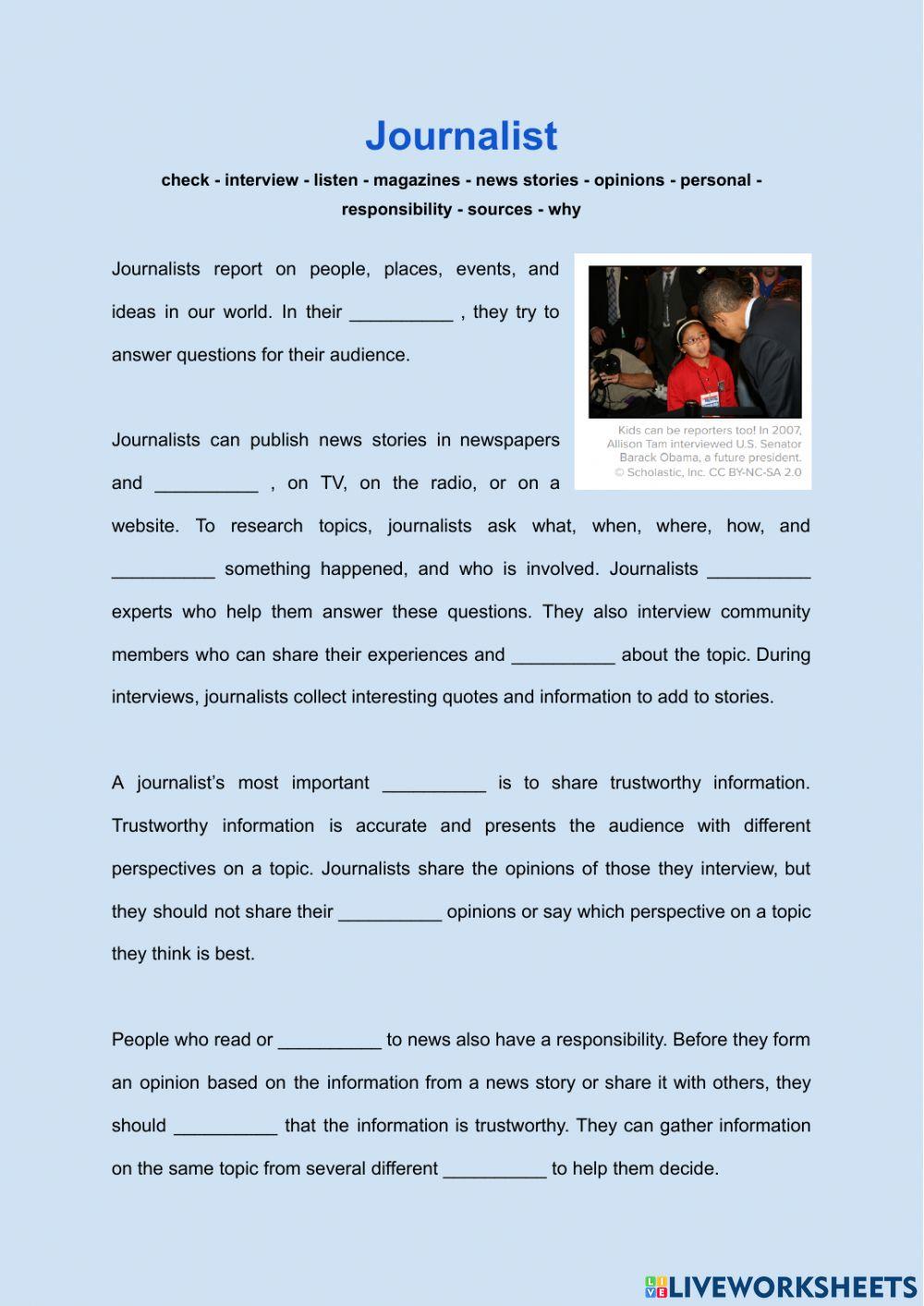 5373610 Journalist Ravinyoneta LiveWorksheets 5373610 Journalist Ravinyoneta LiveWorksheets