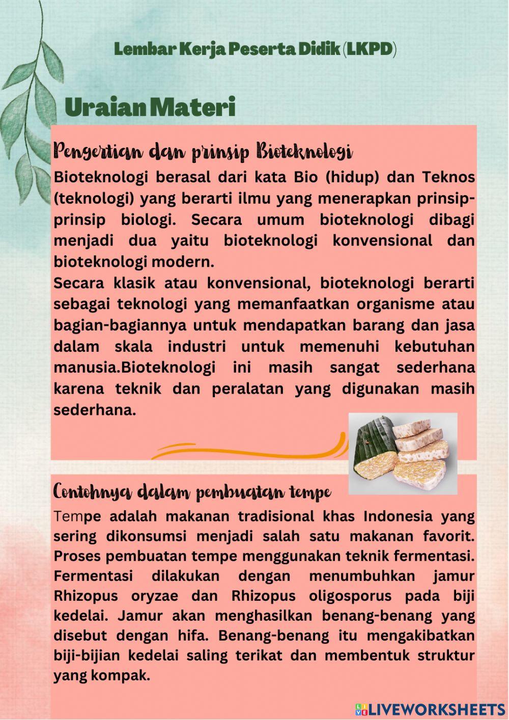 Lkpd bioteknologi baru