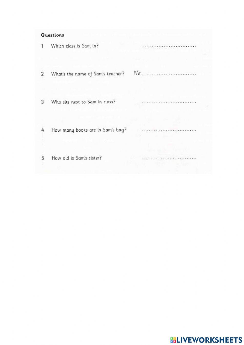 S Listening Test 1 Part 1