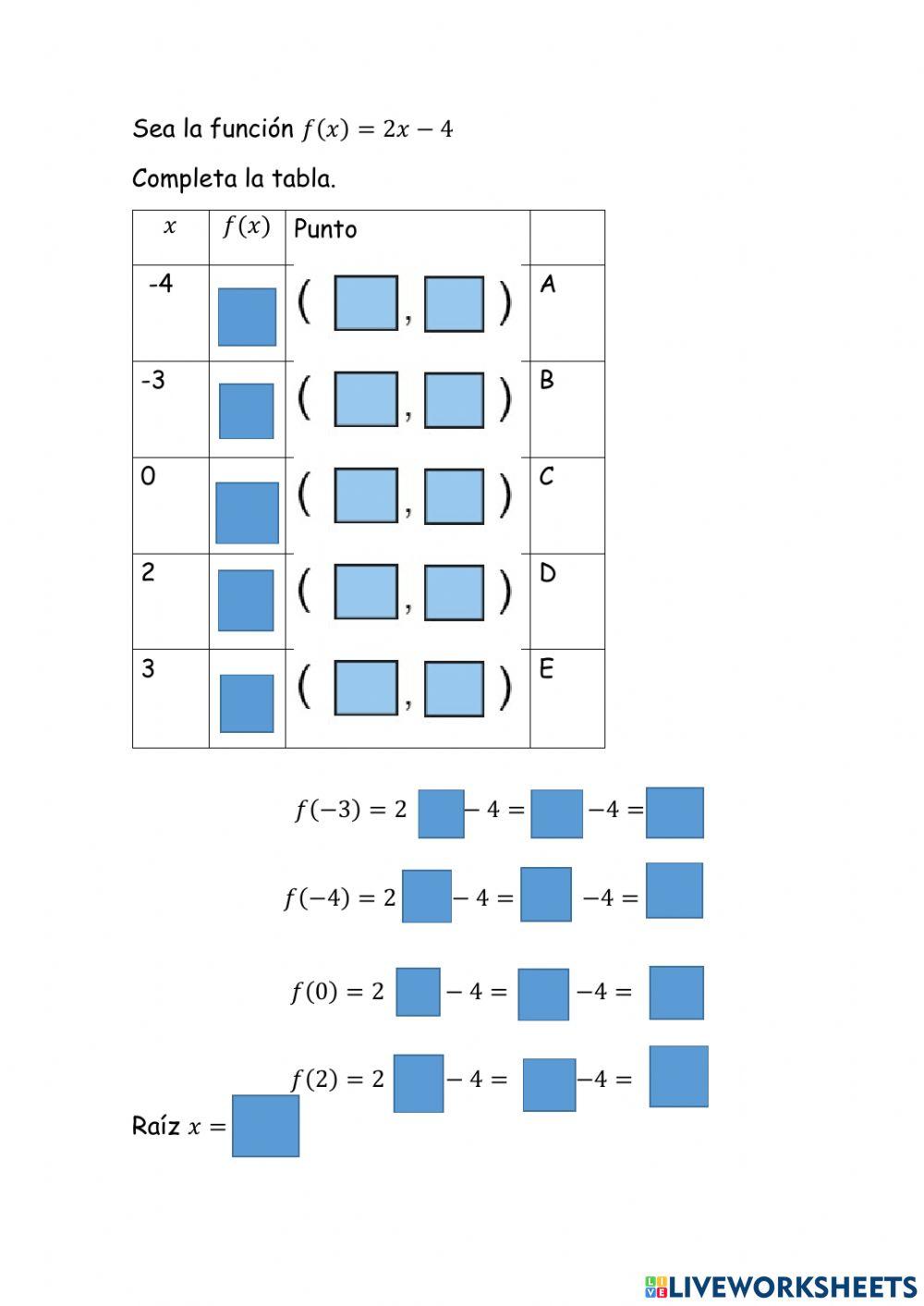 Función de primer grado