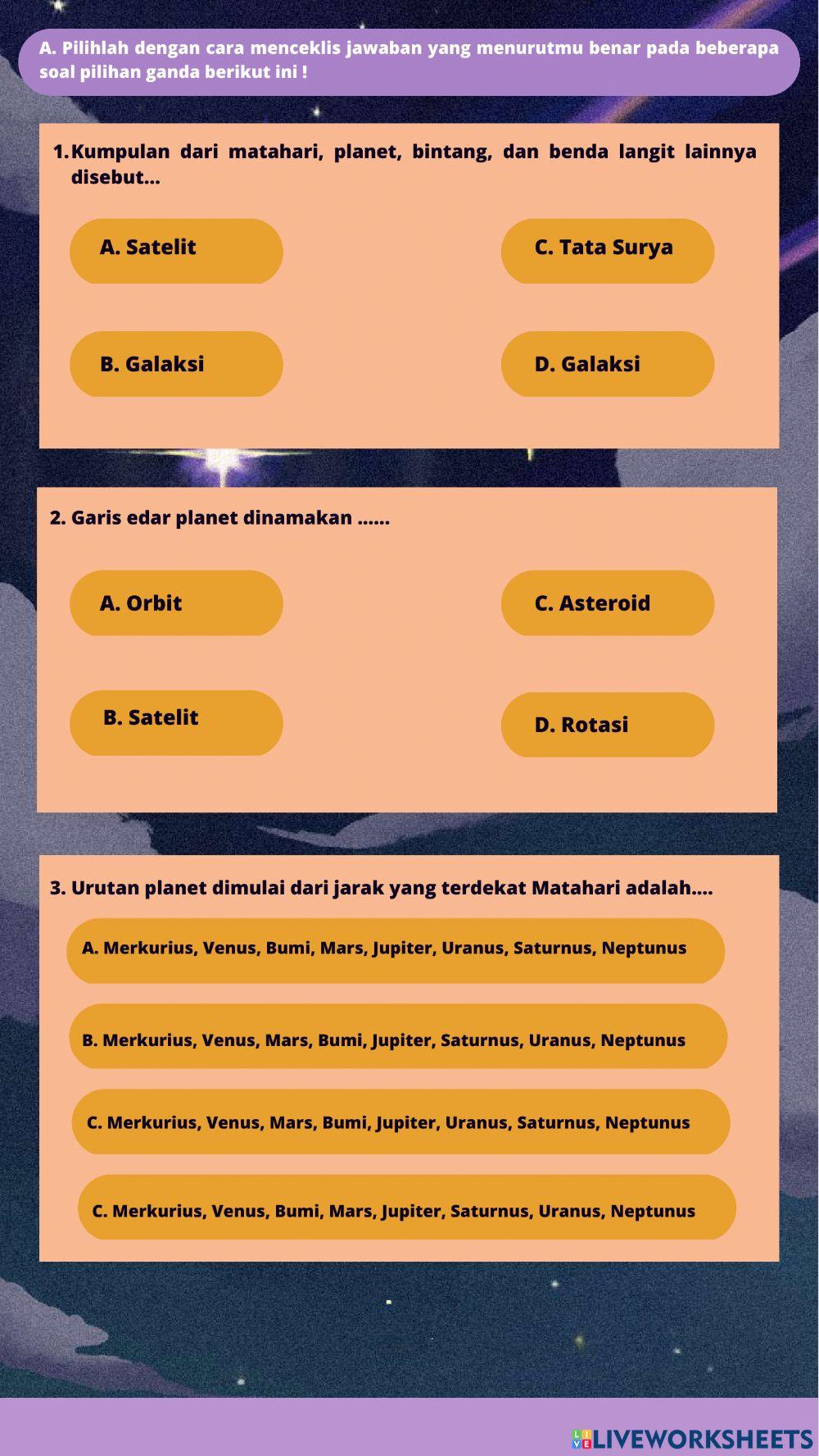 E-lpkd bumi dan tata surya