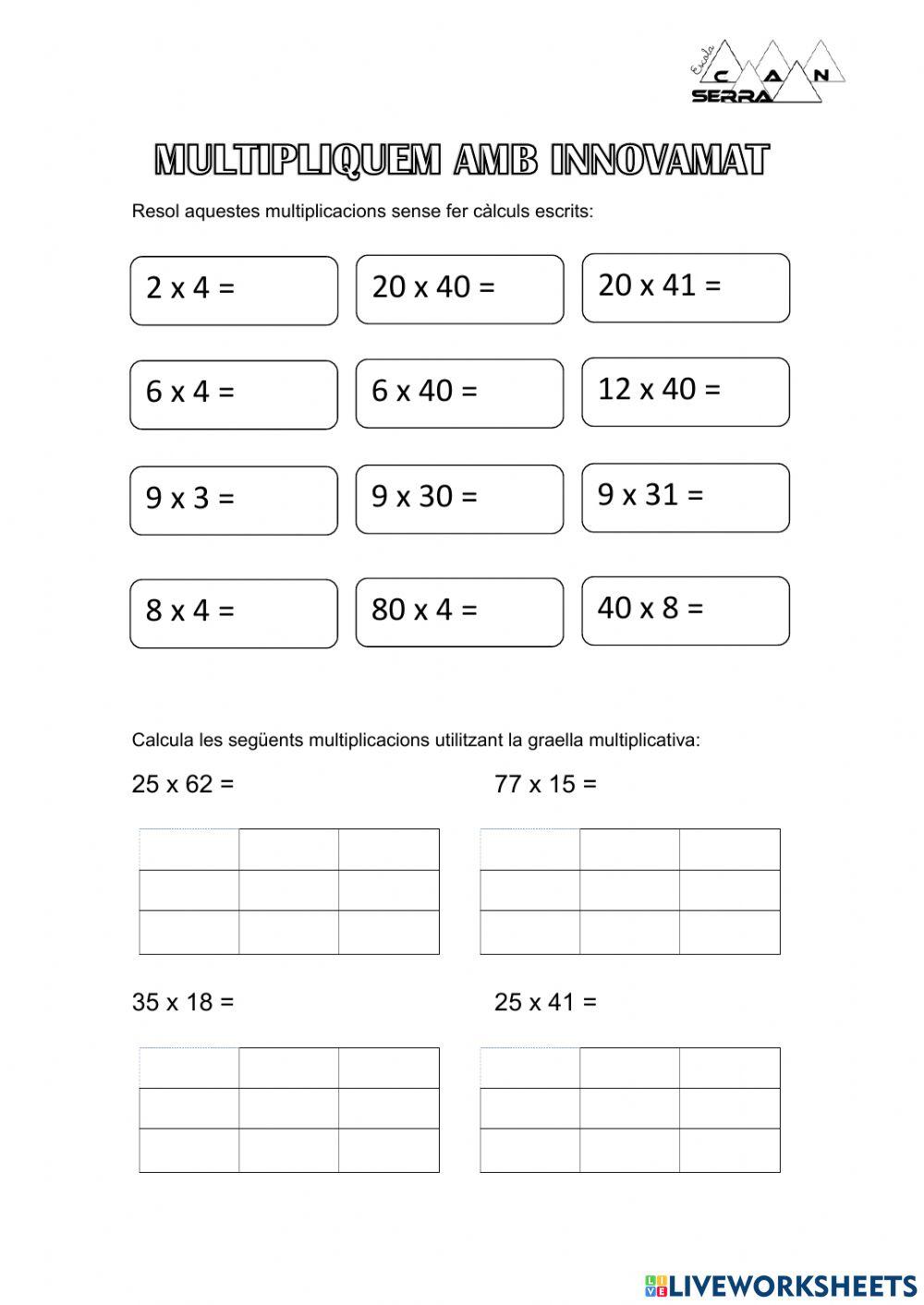 Multiplicacions amb Innovamat (2)