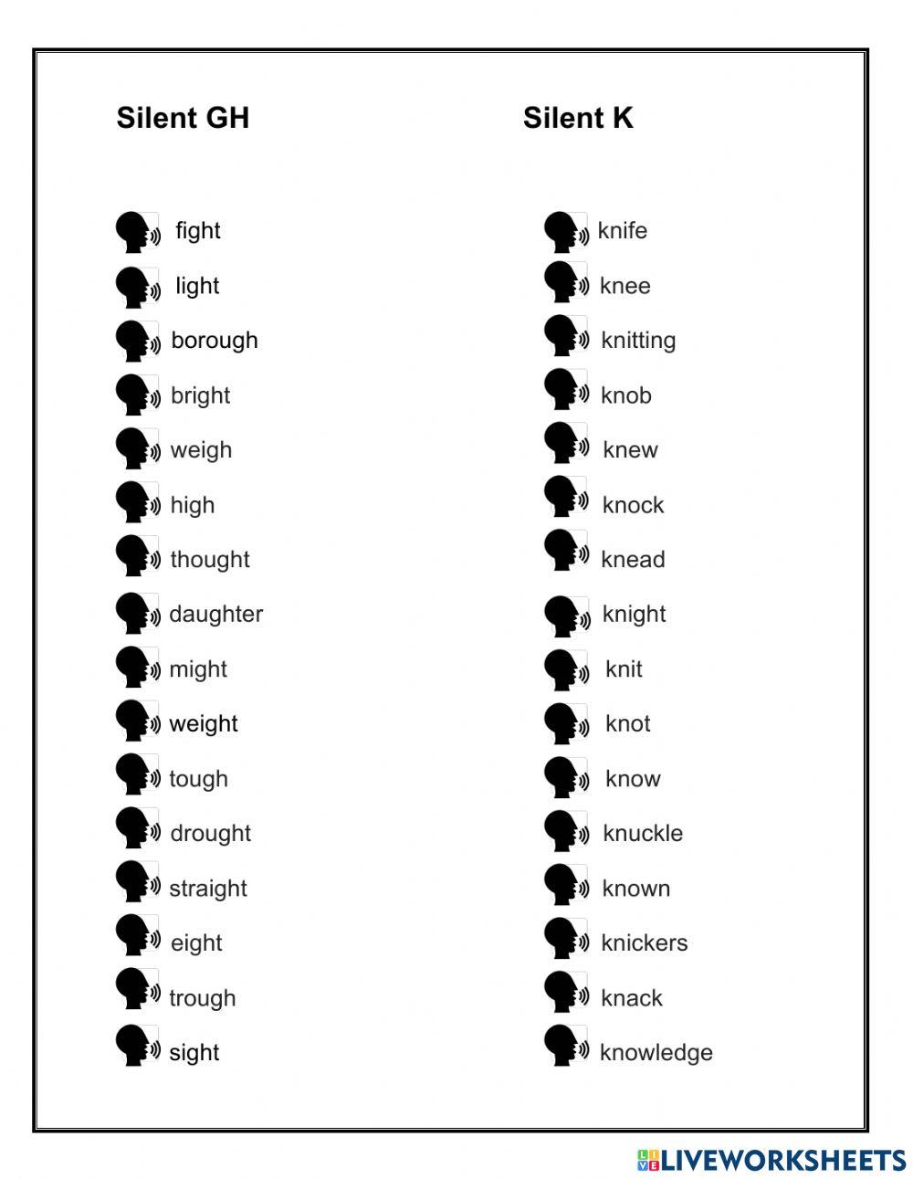 Silent Letters Pronunciation