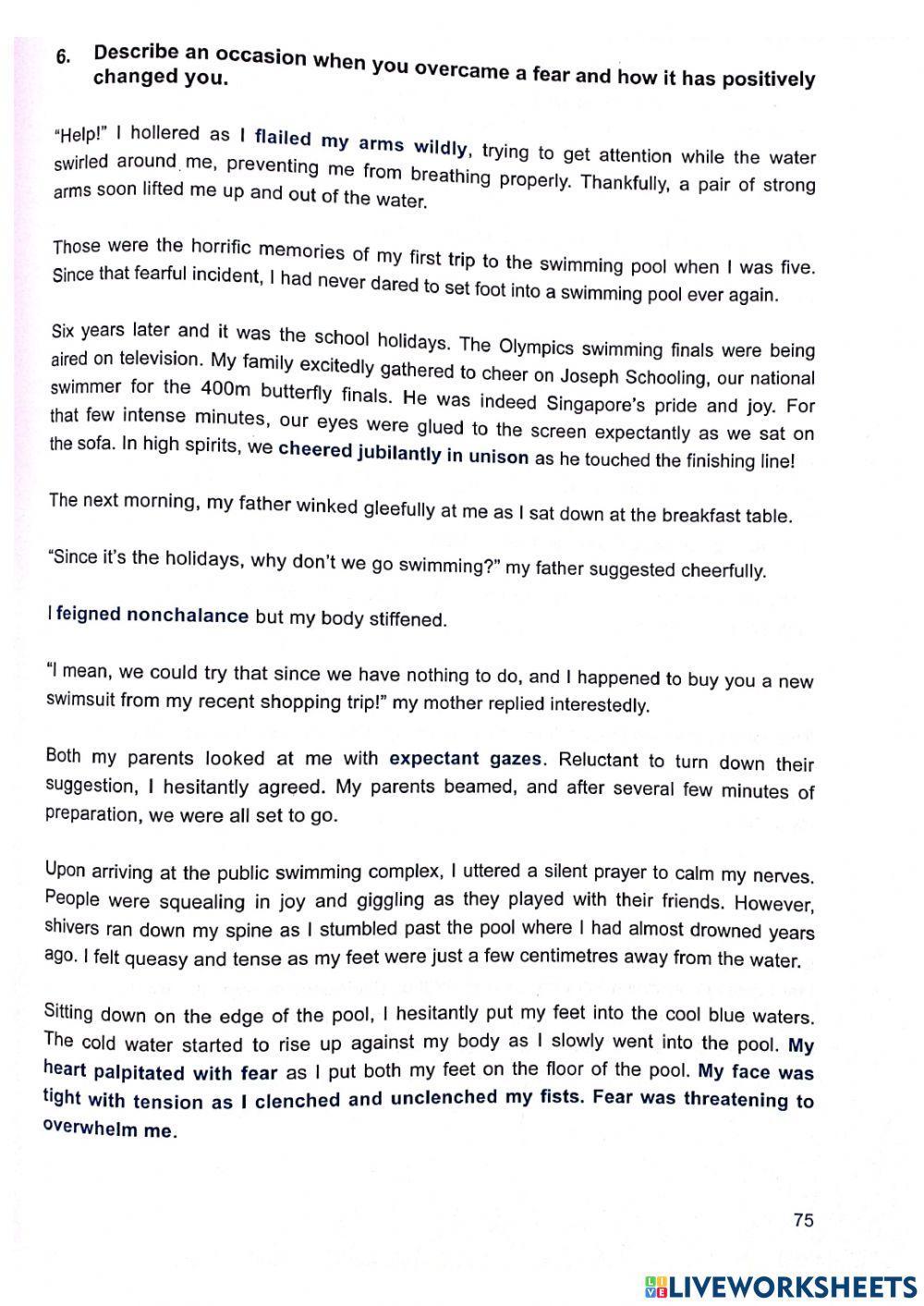 2023 Week 2 Upper Sec Essay Writing