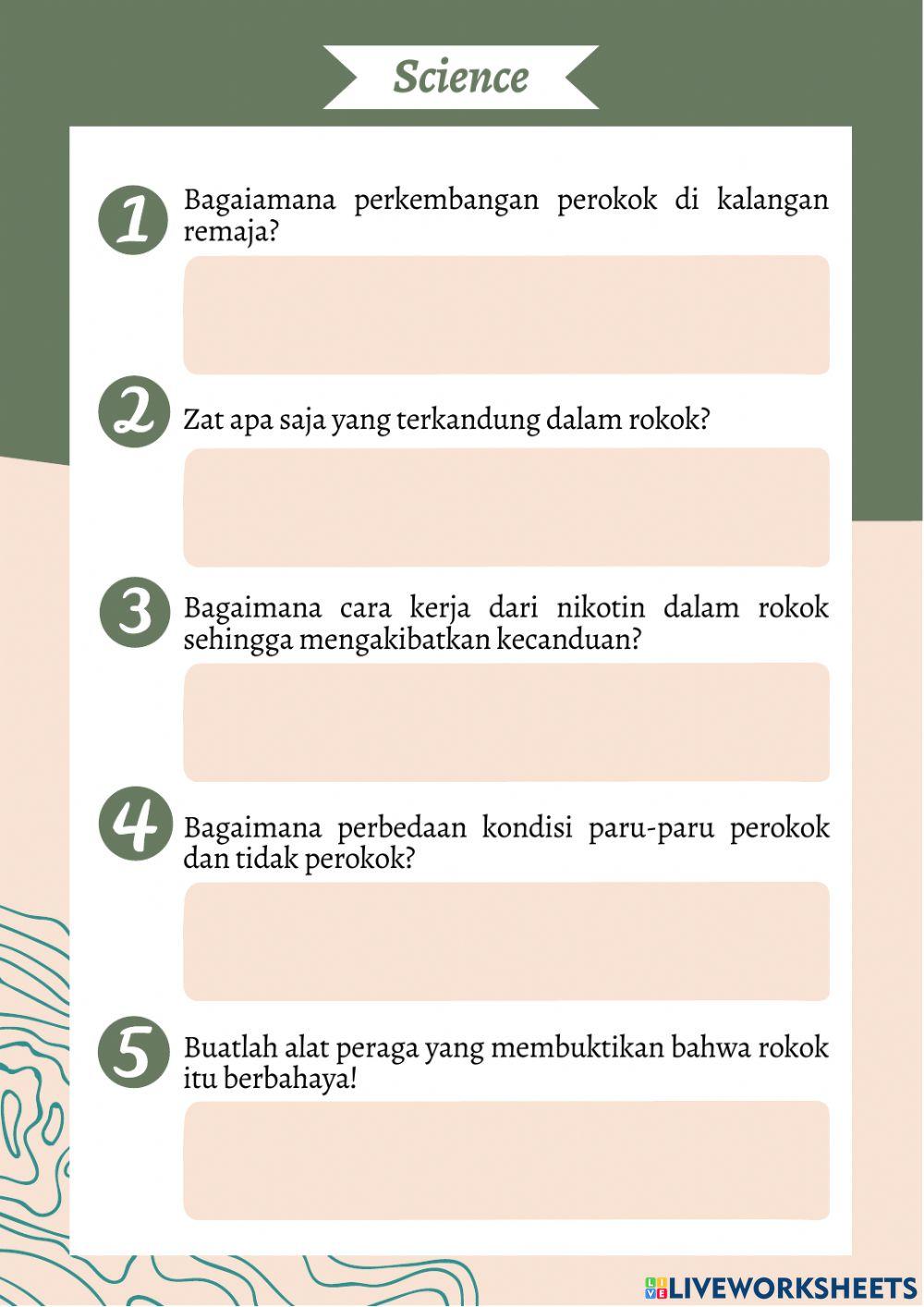 Lembar Kerja Peserta Didik (LKPD) berbasis Science, Technology, Engineering, Mathematics (STEM) Narkotika, Psikotropika, dan Zat Adiktif lainnya