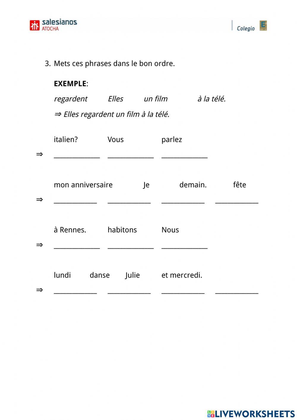 Verbes réguliers 1er groupe