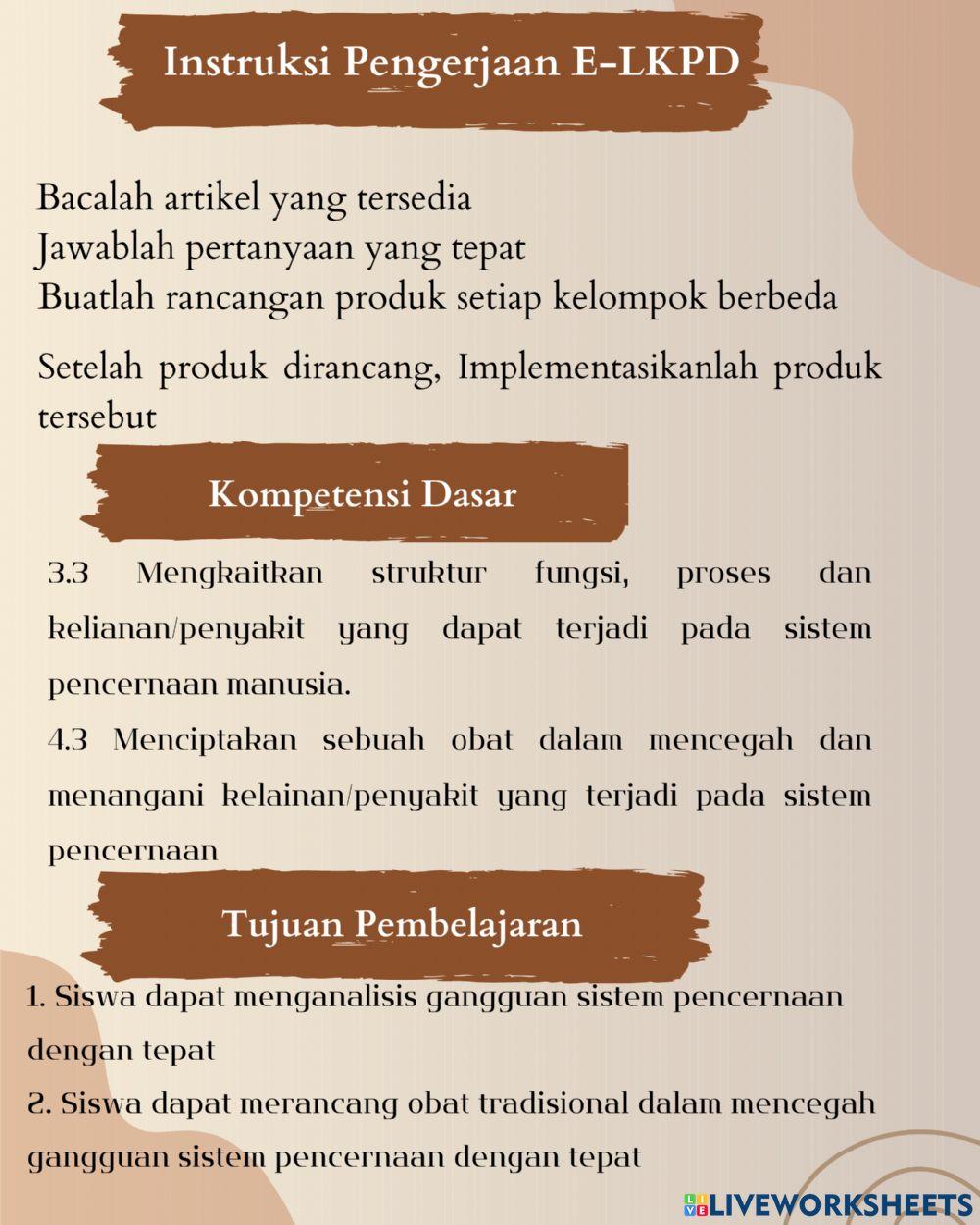 Gangguan Sistem Pencernaan