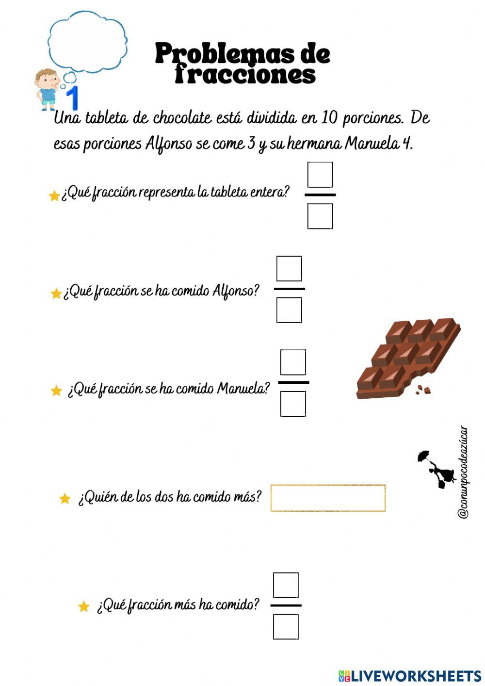 Problemas de Fracciones