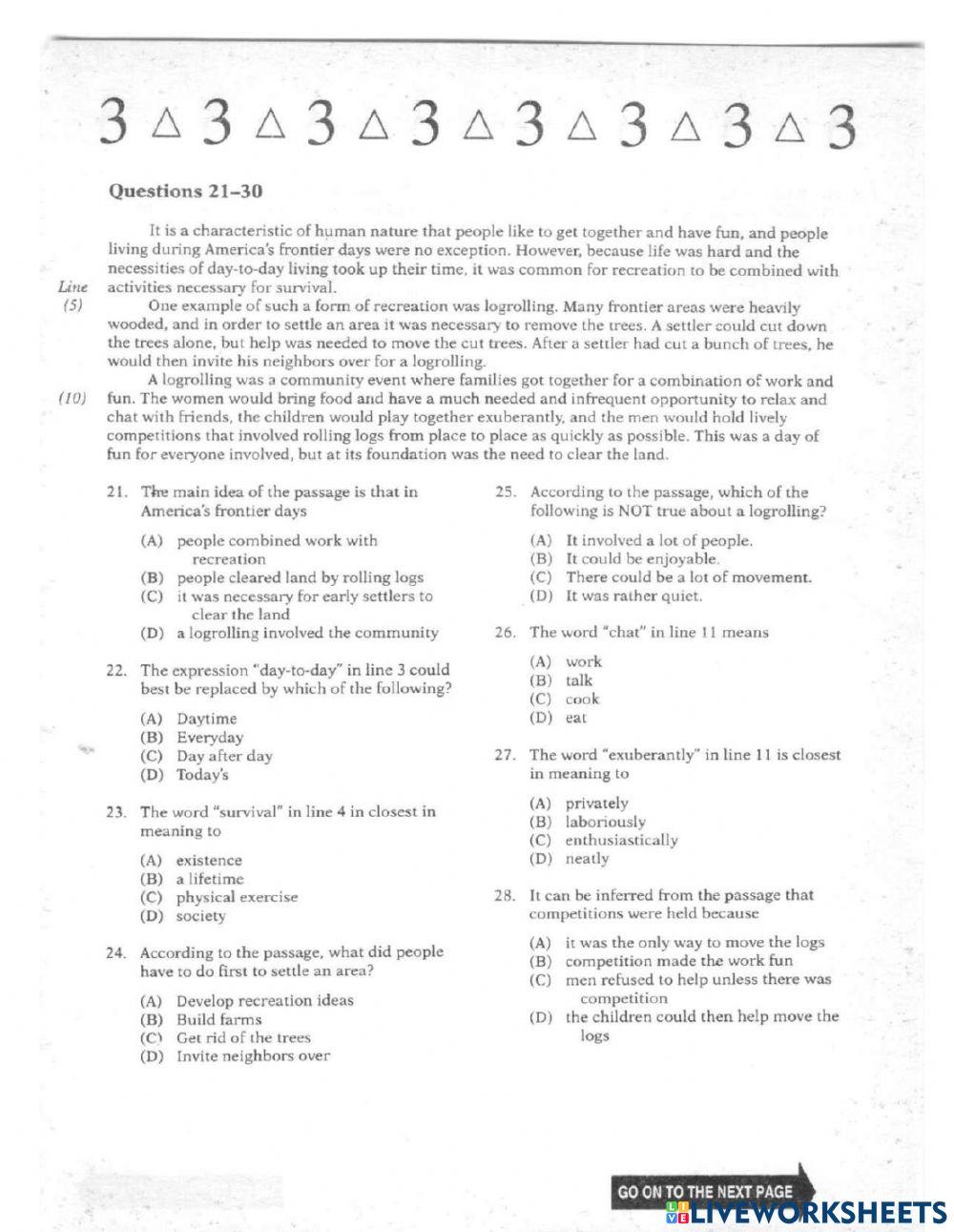 Complete Test 03 Section 03 Reading