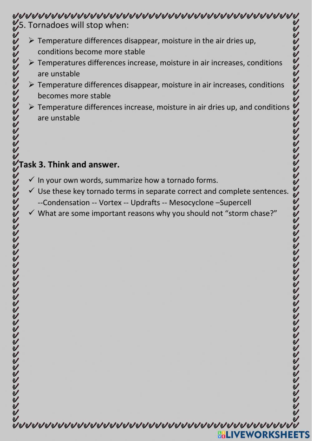 How do tornadoes form?